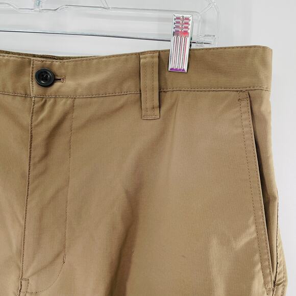 Chaps Beige Khaki Cargo Front & Side Pocket Classic Shorts 32 - Picture 4 of 10